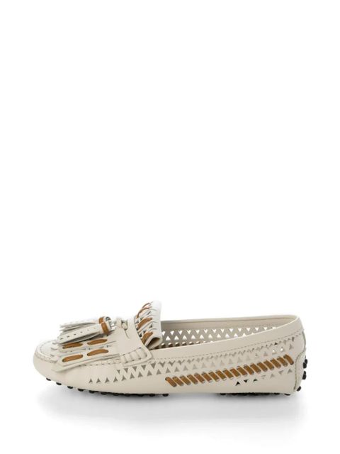 Tod's tassel-detail cutout loafer - Neutrals - zdjęcie produktu nr 1