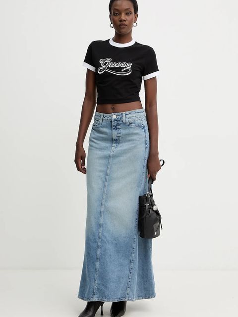 Guess t-shirt damski kolor czarny W5BI20 J1314