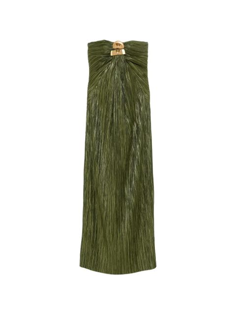 Cult Gaia Sequoia pleated maxi dress - Green - zdjęcie produktu nr 1