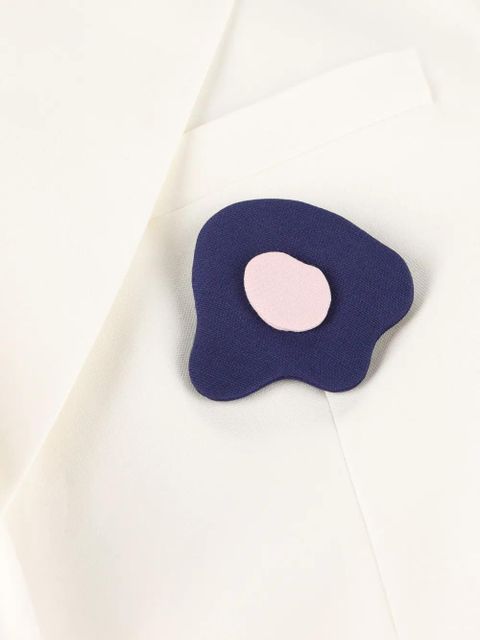 FENDI elasticated-hem blazer - White