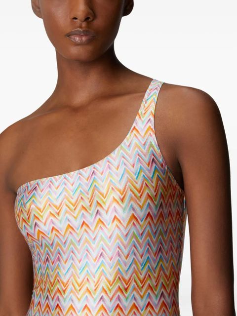 Missoni zigzag-pattern swimsuit - Pink