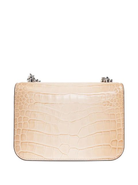 Tory Burch small Eleanor crocodile-embossed shoulder bag - Neutrals