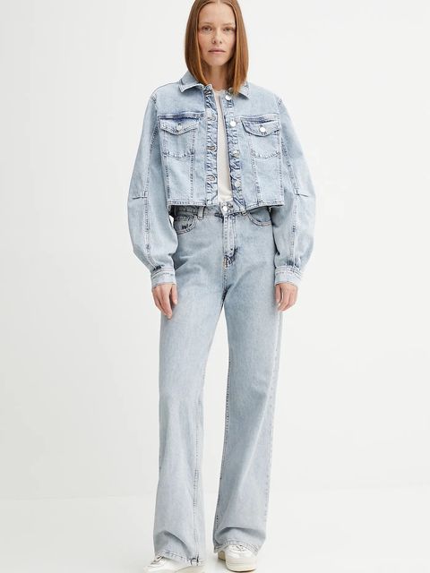 Calvin Klein t-shirt damski kolor beżowy LV044A307G - zdjęcie produktu nr 2