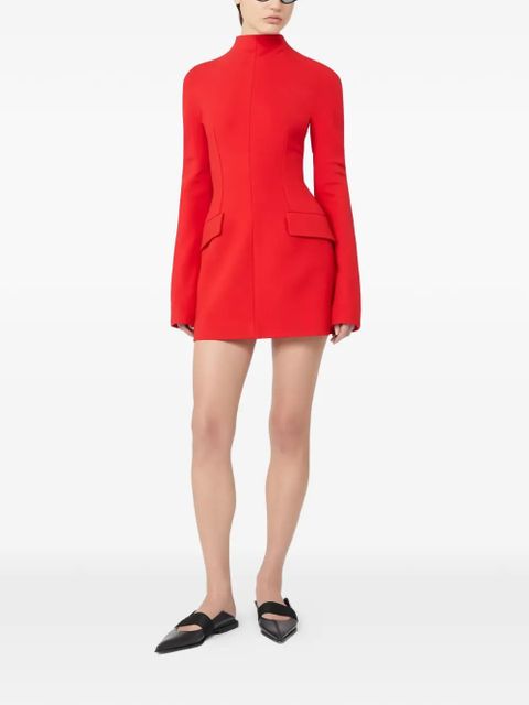 Sportmax Tefrite high-neck flap-pocket dress - Red