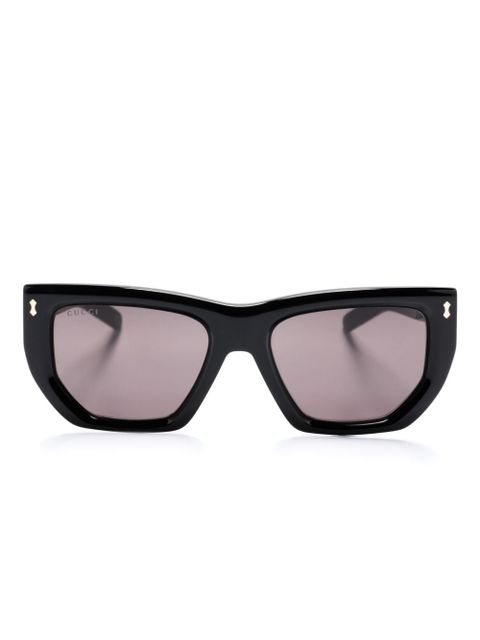 Gucci Eyewear geometric-frame sunglasses - Black - zdjęcie produktu nr 1