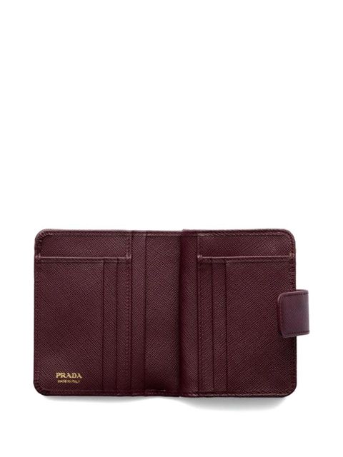 Prada small Saffiano leather wallet - Red