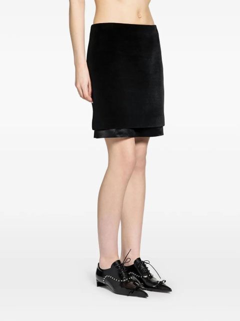 Jil Sander layered mini skirt - Black - zdjęcie produktu nr 2