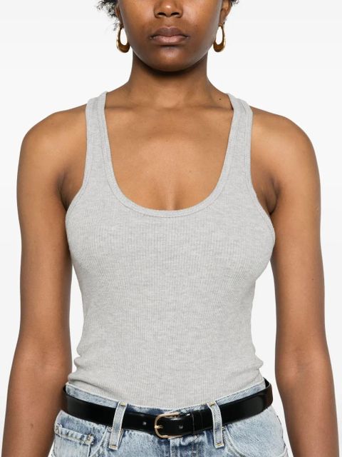 AGOLDE Bianca ribbed tank top - Grey