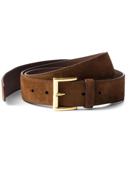 Prada buckled suede belt - Brown - zdjęcie produktu nr 1