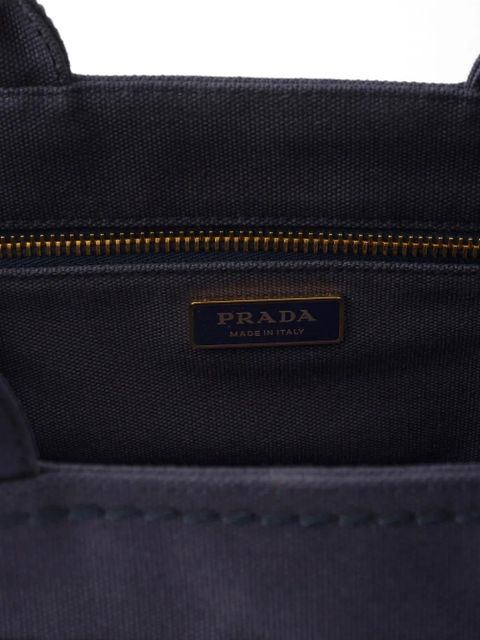 Prada Jardinière small cotton canvas bag - Blue