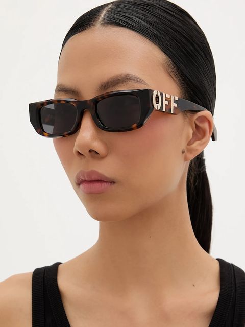 Off-White okulary przeciwsłoneczne kolor czarny OERI124_496007