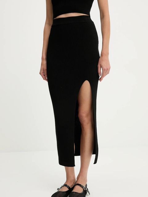 Answear.LAB top i spódnica damski kolor czarny