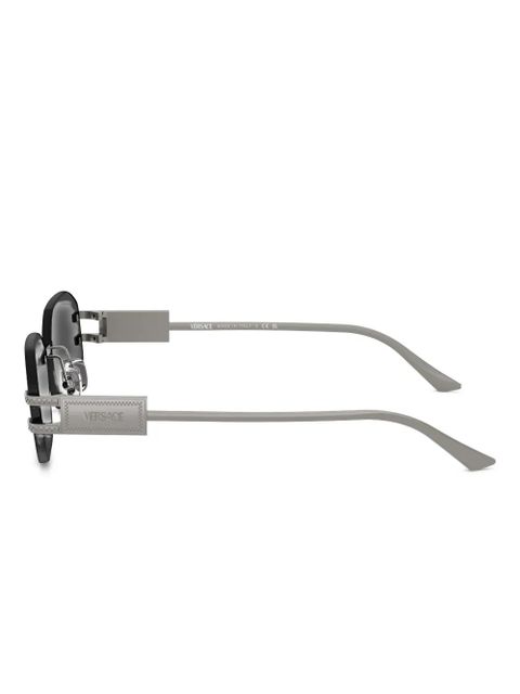 Versace Eyewear geometric-frame sunglasses - Silver