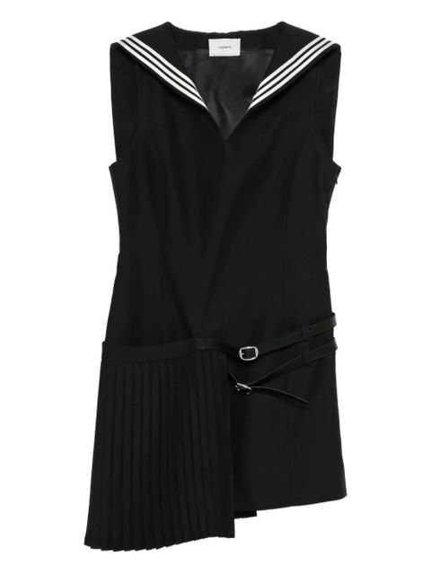 Coperni pleated belted mini dress - Black - zdjęcie produktu nr 1