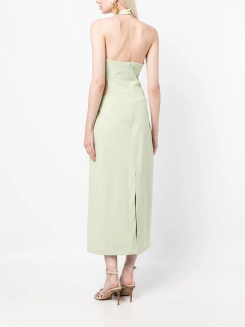 Cult Gaia Olivia halterneck cut-out dress - Green
