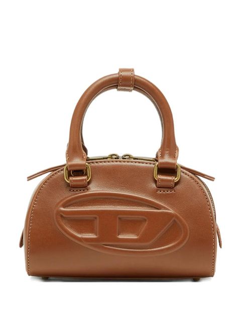 Diesel 1DR dome embossed oval logo crossbody bag - Brown - zdjęcie produktu nr 1