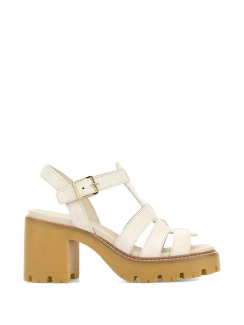 Prada block-heel cage sandals - Neutrals - zdjęcie produktu nr 1