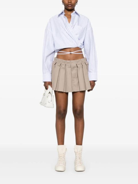 Alexander Wang pleated miniskirt - Green - zdjęcie produktu nr 2
