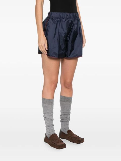 Prada elasticated trim shorts - Blue