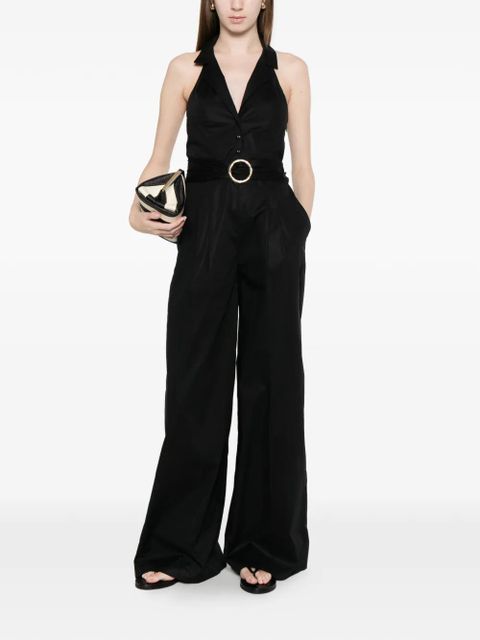 TWINSET collared belted jumpsuit - Black - zdjęcie produktu nr 2