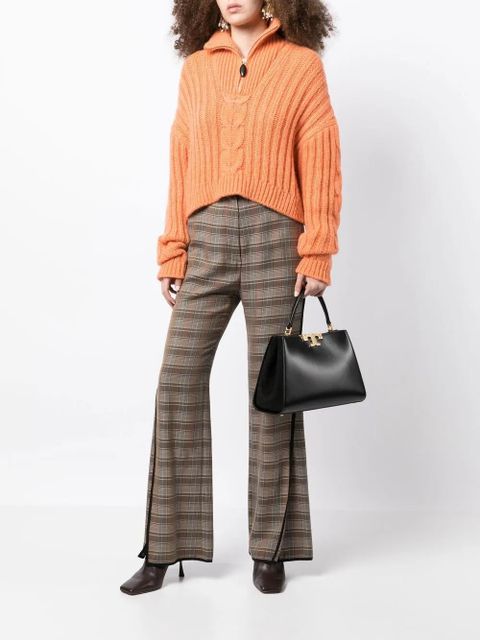 Tory Burch Eleanor leather satchel bag - Black