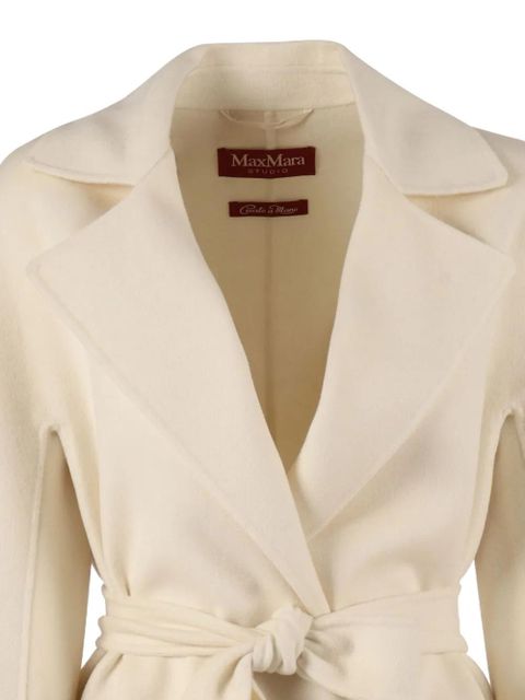 Max Mara Ajaccio tie-waist coat - Neutrals