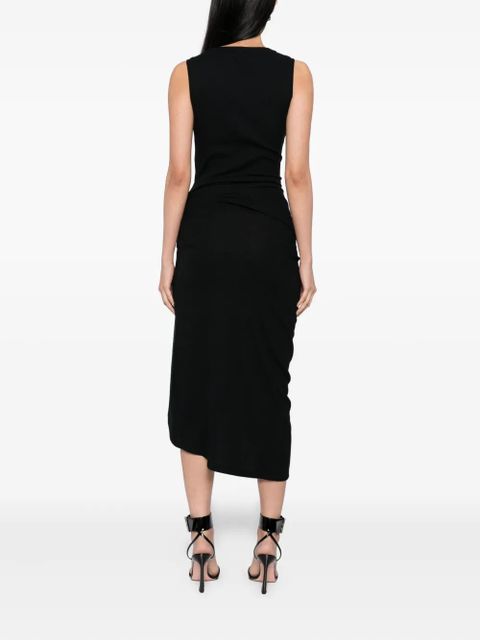 LOEWE asymmetric-hem dress - Black