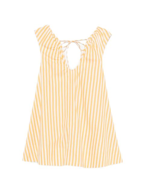 Faithfull the Brand Pedrera striped mini dress - White - zdjęcie produktu nr 1