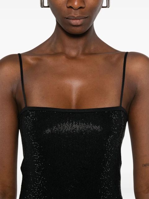 Alexander Wang crystal-embellished mini dress - Black