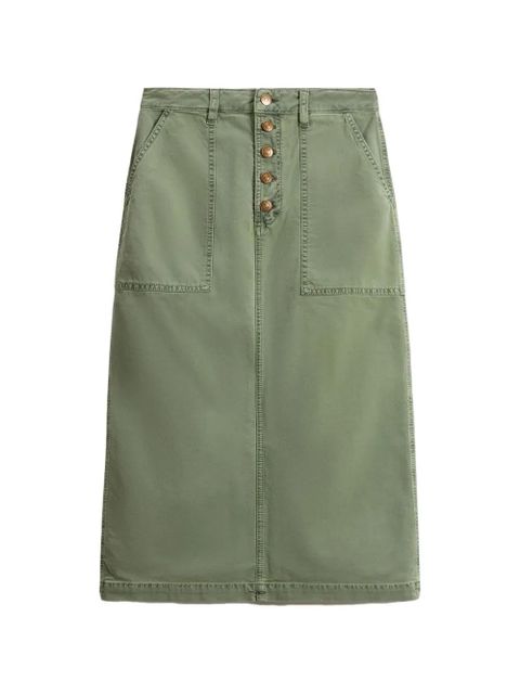 Ulla Johnson button-up patch-pocket skirt - Green - zdjęcie produktu nr 1