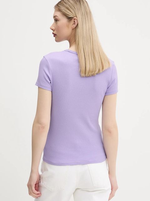 Tommy Jeans t-shirt damski kolor różowy DW0DW17383