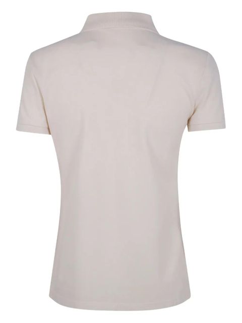 Lauren Ralph Lauren logo-embroidered polo top - Neutrals
