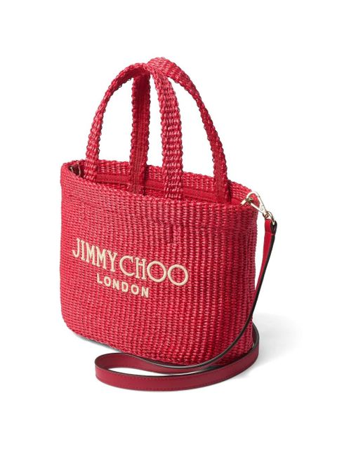 Jimmy Choo Beach East-West top handle mini bag - Red