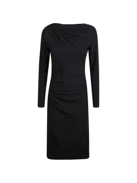 Max Mara draped long-sleeve midi dress - Black - zdjęcie produktu nr 1