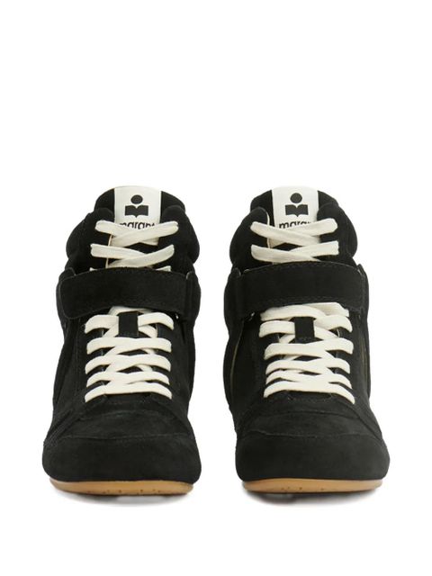 ISABEL MARANT Senny high leather sneakers - Black