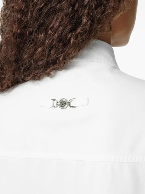 Versace cropped denim shirt - White