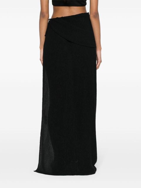 Magda Butrym asymmetric-design skirt - Black
