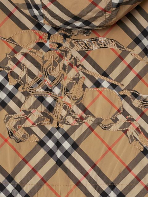 Burberry Nova Check hooded coat - Neutrals