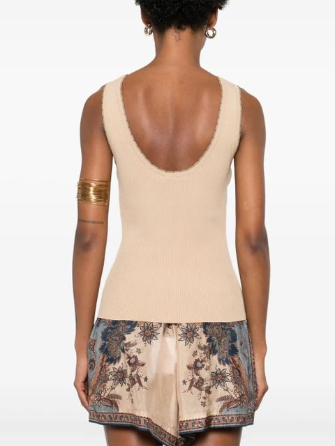 ZIMMERMANN Ascension Scallop tank top - Neutrals