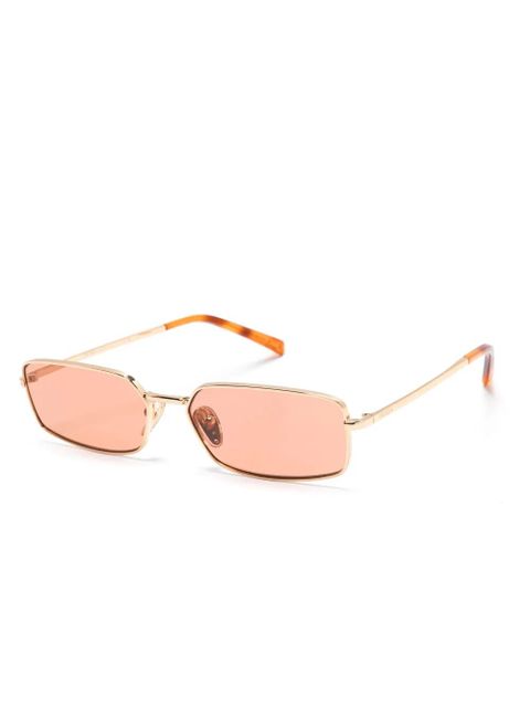 Prada Eyewear rectangle-frame sunglasses - Gold - zdjęcie produktu nr 2