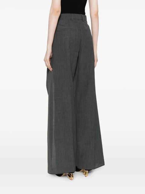 FENDI layered virgin wool trousers - Grey