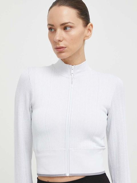 Calvin Klein Performance bluza treningowa kolor biały gładka - zdjęcie produktu nr 1