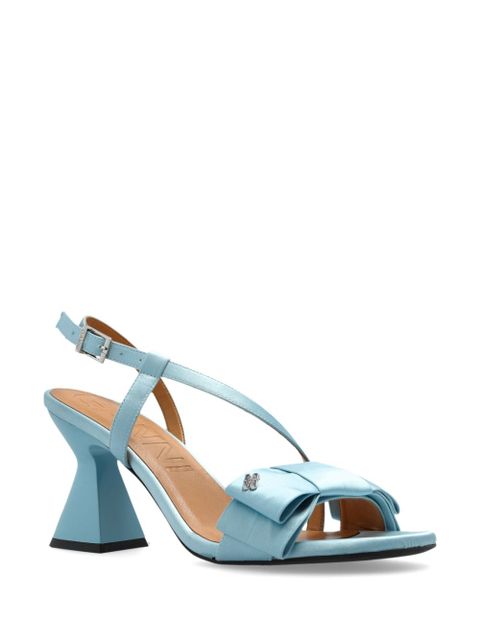GANNI 95mm bow-detail sandals - 297 BLUE - zdjęcie produktu nr 2