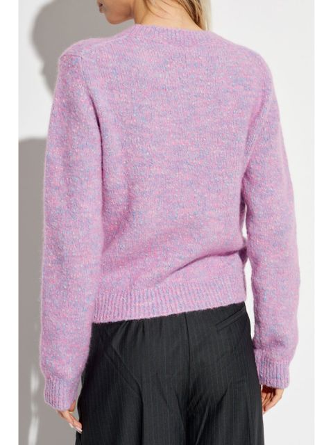 GANNI mélange effect jumper - Pink