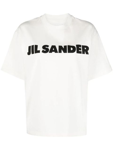 Jil Sander logo-print detail T-shirt - White - zdjęcie produktu nr 1