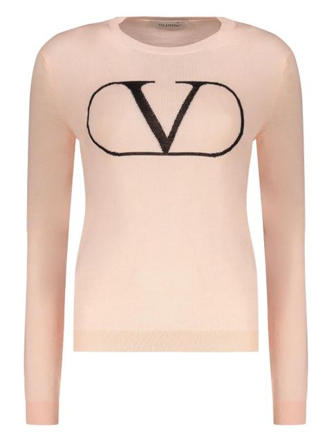 Valentino Garavani crew-neck long-sleeve sweater - Pink - zdjęcie produktu nr 1