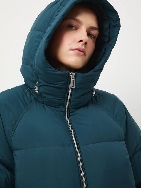 Medicine płaszcz puchowy kolor zielony