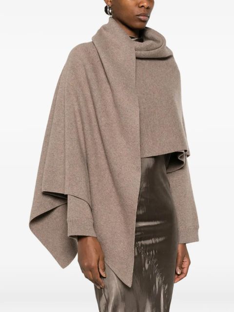 Magda Butrym draped long-sleeve cardigan - Neutrals