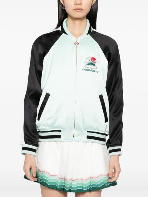 Casablanca logo-embroidered jacket - Green