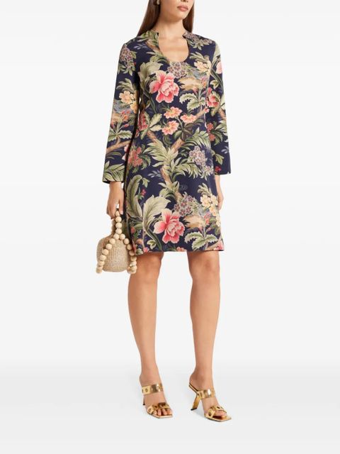 ETRO floral-print minidress - Blue - zdjęcie produktu nr 2